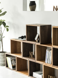 NONG HOME | Japanese Style Wooden Creative Adjustable Shelf Unit