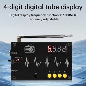 diymore | 87-108MHz DC 5V RDA5807M Radio Kit FM Electronic Fabrication Full Frequency Soldering Assembly DIY Loose Parts Type C