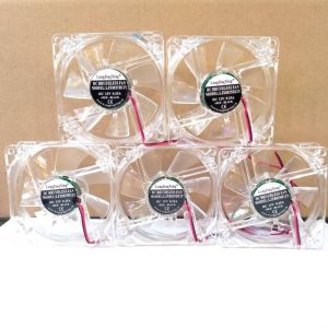 พัดลมใสมีไฟ7สี ใช้กับไฟ12V ใช้ระบายความร้อนเครื่องเสียงแล้วคอมพิวเตอร์