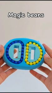 Penawaran Besar! Mainan Puzzle Magic Cube Pop it Finger Spinner Magic Bean Fidget fun Double Flip