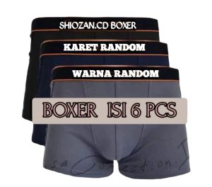 ISI 6 PCS CELANA DALAM BOXER PRIA DEWASA