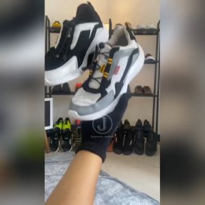 StyleHub Arctic Breeze Runner | Sepatu Hipzo Running - Sneakers Lari Joging Putih Abu H02