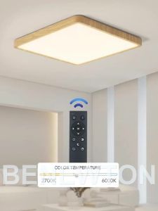 Modern Ultrathin Ceiling Lamp Square 36W Dimmable Remote Control Dimmable 100-240V Ceiling Light Fixtures Bedroom Living Room