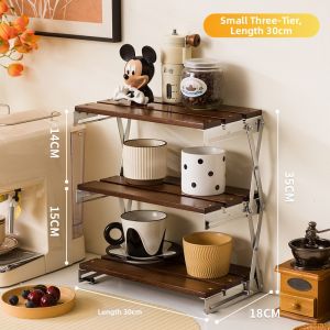 Foldable Desktop Organizer Storage Rack
