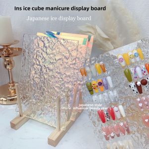 Aurora Acrylic Nail Art Display Board Sample Wearable Nail Tips Color Board Photography Props Arrangement Beauty Tools