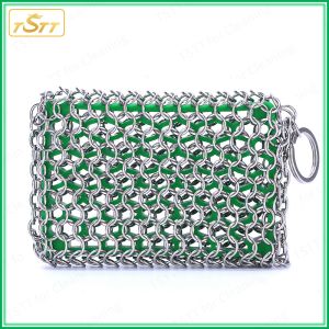 Upgraded Stainless Steel Cleaning Brush Scrubber Frying Pan Grill Scraper Rust Remover Cast Iron Pan Cleaner for Kitchen