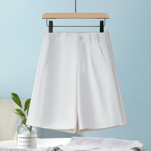 MEITESIJIAONU | High Waist A-Line White Summer Thin Five-Part Shorts