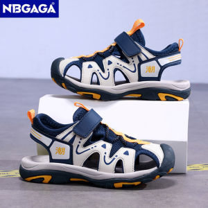 Summer Sport Sandals for Childrens 5-16 Years Boys Breathable Anti-Slip Beach Shoes Outdoor Anti-Bump Closed Toe Sandails
