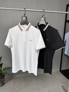 Áo Thun Polo Nam Tay Ngắn Thoáng Khí Mùa Hè Thường Ngày Thời Trang Cổ Bẻ Màu Tương Phản Thoải Mái Cotton Mát Mẻ