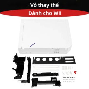 Vỏ Máy Thay Thế Chất Lượng Cao Bộ Đầy Đủ Kèm Nút Bấm Cho Máy WII Màu Trắng/trong Suốt Phụ Kiện Sửa Chữa Phụ Kiện Máy Chơi Game