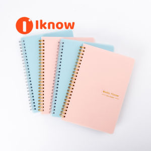 I know A5 English coil book high color value fashion college students office book ins wind notebook text Art Clear New