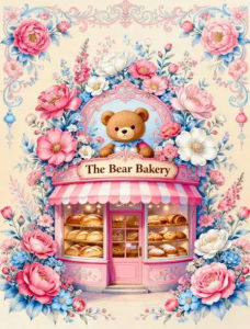 HUACAN Diy Cross Stitch Shop Landscape 11CT Embroidery Sets Bear Animal Rose Flower DMC Counted Printed On Canvas Hand Sewing