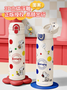 Cốc Nước Giữ Nhiệt Snoopy Dành Cho Trẻ Em 2025 Cốc Nước Bằng Thép Không Gỉ Có Ống Hút Dành Cho Học Sinh Tiểu Học Cốc Nước Giữ Nhiệt Hai Chiều