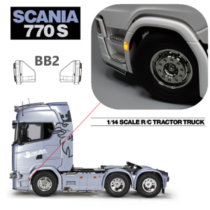 Biển Báo Đèn Xe Tải Scania 1/14 Tamiya 770S 56368 Đèn Trước Lốp Xe Hơi Siêu Thực Tế Trung Quốc Đại Lục Hàng Hóa