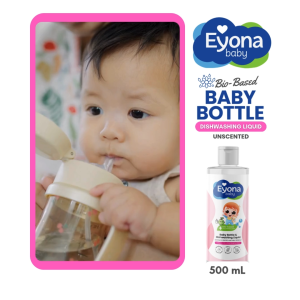 Eyona Baby Dishwashing Liquid – Gentle Organic Fragrance-Free Non-Toxic & Bottle-Safe