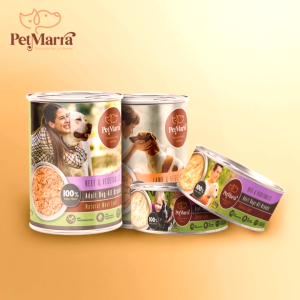 PetMarra Natural Meat Loaf Adult Dog Wet Food Can Tuna and Vegetables Flavor 375g meatloaf dogs pet foods all breeds