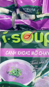 SX tháng 8/2025- Thùng 20/15 Túi Canh Khoai Mỡ Chay ISOUP sấy thăng hoa
