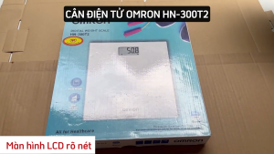 Cân sức khỏe điện tử Omron HN-300T2 thiết kế mỏng nhẹ với mặt kính cường lực sang trọng sử dụng các cảm biến đặt xung quanh cân đem lại độ chính xác cao khả năng kết nối bluetootth giúp người dùng dễ dàng quản lý sức khỏe cá nhân khả năng chịu tải 150kg