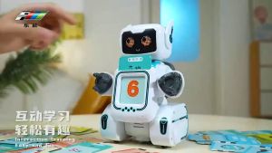 Mainan robot pintar edukasi gambar untuk anak bisa masuk flash card dan suara ada remote intelligent robot for kids