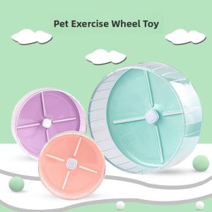 Large Size Hamster Exercise Wheel with Stand Super Silent Running Wheel Landscape Decoration for Golden Retriever Hamsters