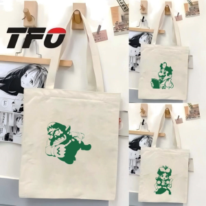 TFO Super Mario Bros. by Nintendo Character Canvas Tote Bag Versatile Ideal College School Tote Bag