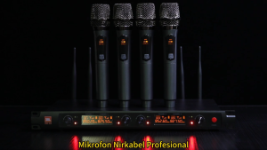 mic wireless karaoke suara jernih bagus jarak jauh jbl/VM-X4 original terbaik UHF 4ch microphone