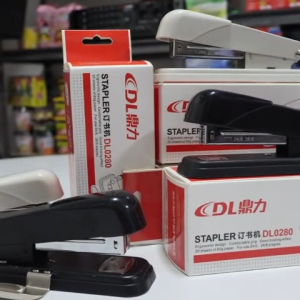Standard Stapler No. 35 | Ergonomic Design Compatible with No. 35 Staples | 1Pc (White/Black)
