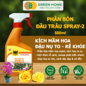 Mua 5 tặng 1 - Phân Bón Lá Đầu Trâu Spray-2 Greenhome Bình Điền Chai 500ml Kích Thích Ra Hoa Chuyên Lan Và Hoa