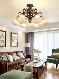 MINGRU | Vintage Luxurious Chandelier For Low Ceilings In Living Rooms Bedrooms Dining Rooms