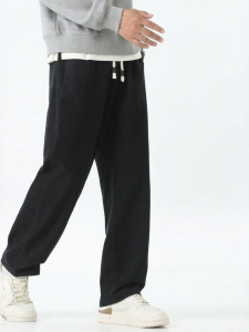 Warrior | Thick Warmth Mens Trousers Straight Loose Cotton