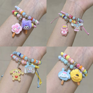 สร้อยข้อมือผู้หญิง Sanrio สนุกสนุก การ์ตูนน่ารัก เครื่องประดับนักเรียนคู่ปรับสร้อยข้อมือ