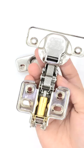 1PCS CHROMED CONCEALED CABINET HINGE (SOFT CLOSE) FURNITURE SOFT CLOSE CONCEALED DOOR HINGE STEEL/BUTTERFLY 家私壁橱慢关蝴蝶门铰