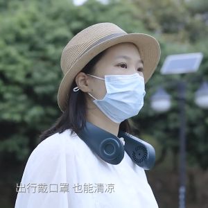 พัดลมห้อยคอ พัดลมคล้องคอ พัดลมคล้องคอ แบบพกพา ตั้งโต๊ะ สำหรับในบ้านและนอกบ้าน แฟนใหม่ปี 2023