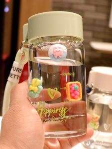 Portable Mini Glass Water Cup with Scale Tea Separator High Temperature Resistant Aesthetic Womens Tea Brewing Cup