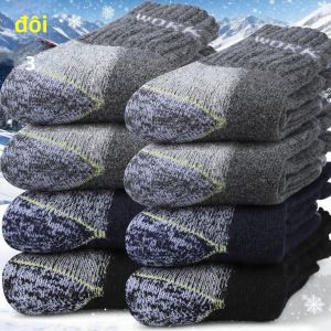 3 Đôi Tất Len Nam Giữ Nhiệt Mùa Đông Dày Dặn Dệt Kim Cao Cấp Dài Đến Giữa Bắp Chân Thoải Mái Phù Hợp Cho Sử Dụng Hàng Ngày Và Thể Thao Ngoài Trời