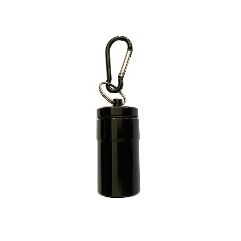 1Pcs Windproof Aluminum Pocket Ashtray With Lid Portable Keychain Cigarette Ash Storage Tube Holder Outdoor Accessory
_voghion.com