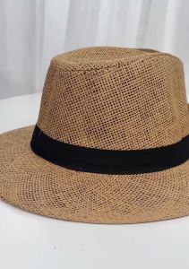 หมวกปานามาคลาสสิค 168 แฟชั่นสไตล์วินเทจ วัสดุโพลีเอสเตอร์ ขนาด 57-58 cm