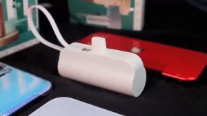 Mini Portable Power Bank Full Capacity 50000MAH Android Type C Emergency Charge Portable 2 IN 1  Power bank