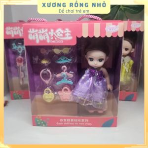 Đồ Chơi Búp Bê Công chúa Chibi size 15cm Cho Bé - Xương Rồng Nhỏ