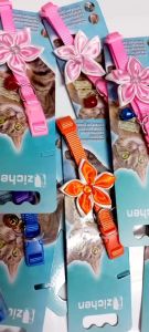 Vòng cổ cho chó mèo gắn hoa mềm mại điều chỉnh được