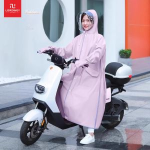 LORDWEY EVA Long Raincoat Waterproof Zipper Rain Gear for Men and Women Reusable Poncho Portable Outdoor Travel Camping Rain Jacket