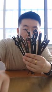 Trâm Cài Tóc Cổ Phong Cổ Trang Thân Gỗ Mun Cao Cấp Dài 18cm