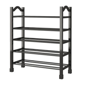 JIAJIESHI | Compact Plastic Shoe Rack for Narrow Spaces Multi-tiered