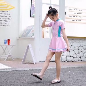 Đồ bơi bé gái liền chân váy cho bé từ 10-35kg