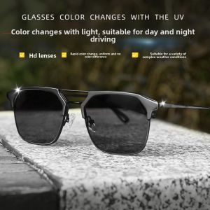 Polarized Sunglasses for Myopia with Photochromic Lenses and Semi-Rim Frame