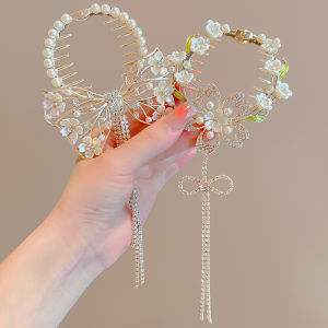 Knot Hair Clip for Girls Childrens Traditional Hanfu Hair Accessories No Damage to Hair Cute Fragmented Hair Girls Hairpin