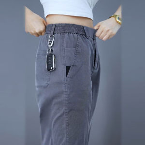 HULIXIONGDI | Quần Jeans Nam Thẳng Rộng Mỏng Tencel Mùa Hè