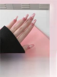 Eco-Friendly Nail Art Stickers Womens Removable Wearable Medium-Length Fake Nails Finished Product Beauty Makeup Tools