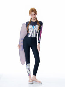 New Womens Long Sleeve Wetsuit Two-Piece Swimsuit Surf Suit Jellyfish Suit Snorkeling Sun Protection Slimming Fitness Swimwear