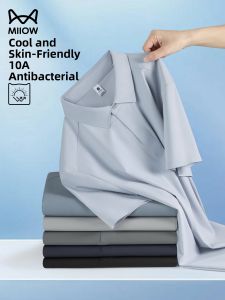 MiiOW | Antibacterial Cool Elastic Short Sleeve Polo Shirt